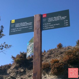 Banderoles de senyalització per rutes medi ambientals